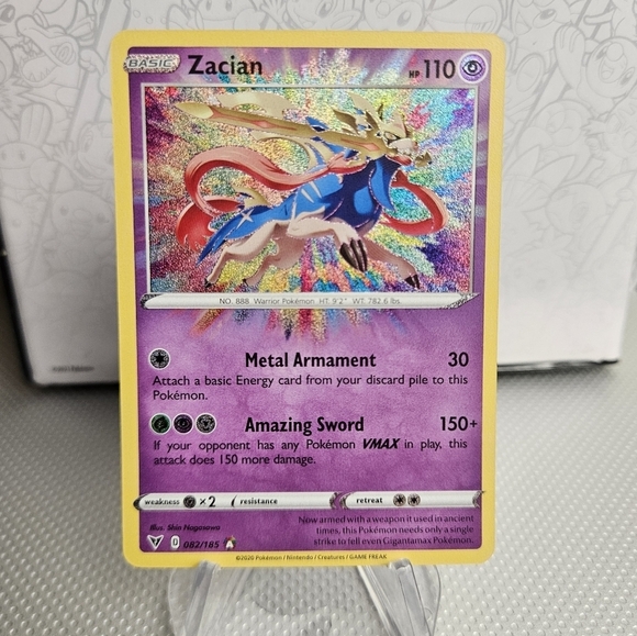 Pokemon Other - Zacian 082/185 Pokemon TCG Holo Rare